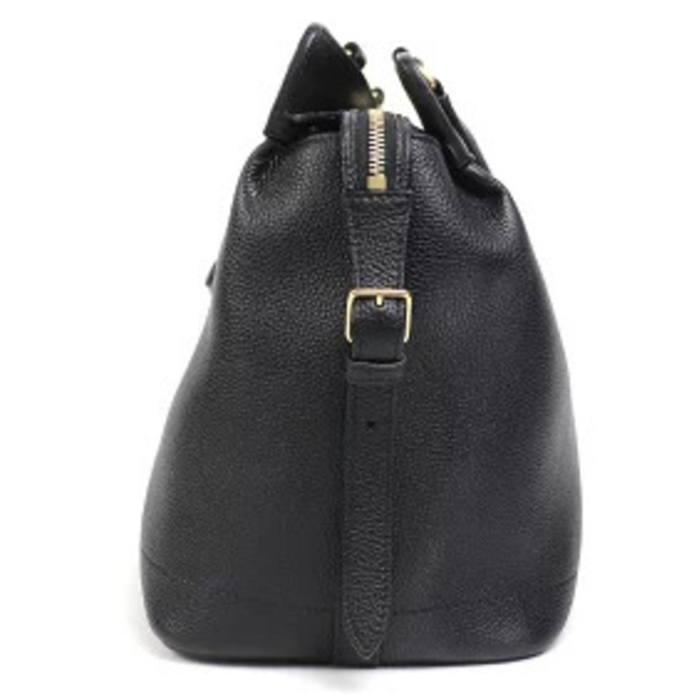Celine Cabas de Handbag Grain Leather Black Crossbody Bag - Picture 4 of 12